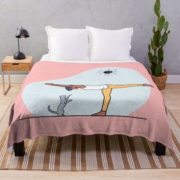 Item preview, YOGA WITH CAT Warrior Pose designed and sold by Trio's Stuff.