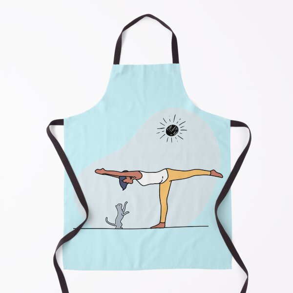 Item preview, YOGA WITH CAT Warrior Pose designed and sold by Trio's Stuff.