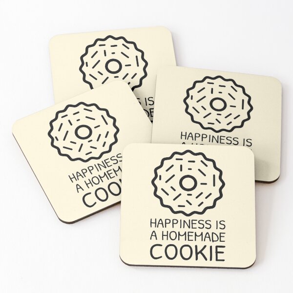 Item preview, Happiness is a Homemade Cookie Fancy Biscuit designed and sold by Telle Garcia.