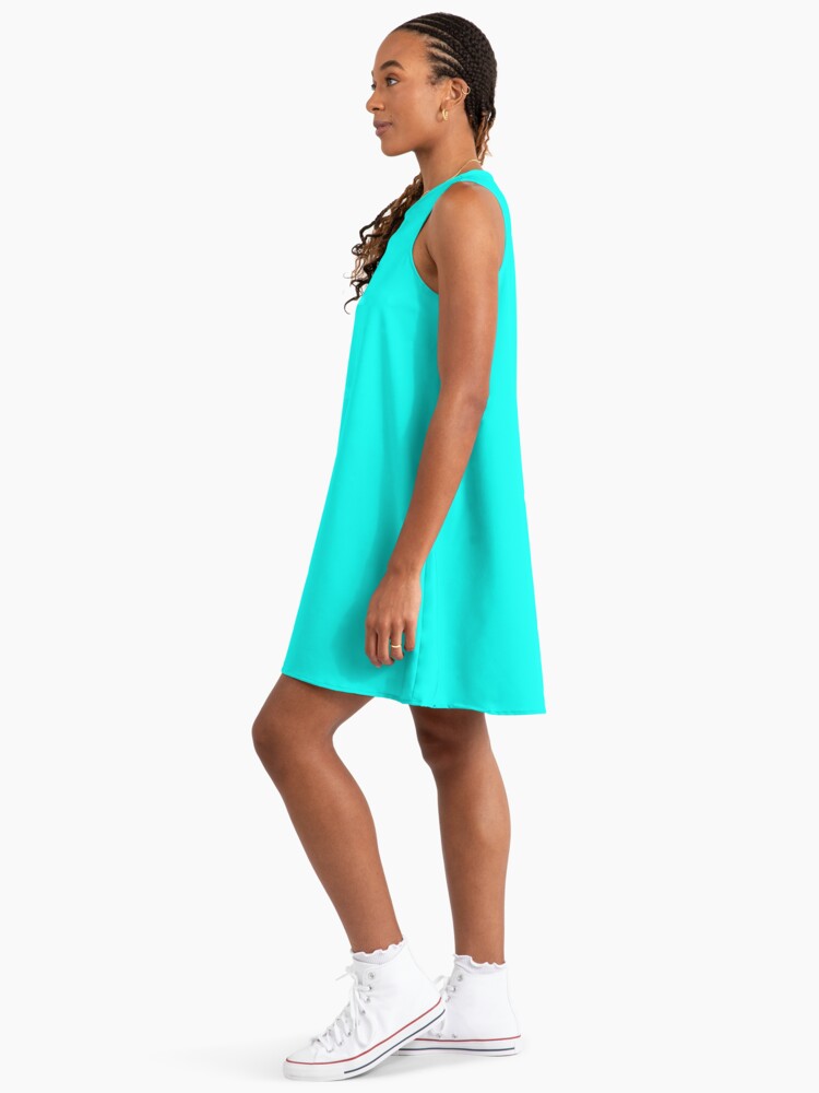 Fluorescent Neon Blue Blue A-Line Dress