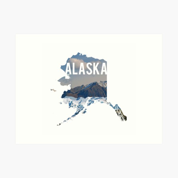 Alaska Mountains Art Print