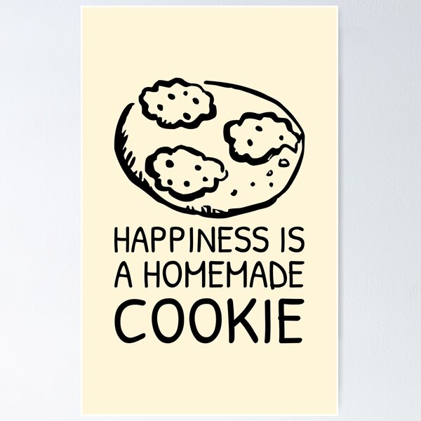 Item preview, Happiness is a Homemade Cookie Yummy Plate designed and sold by Telle Garcia.