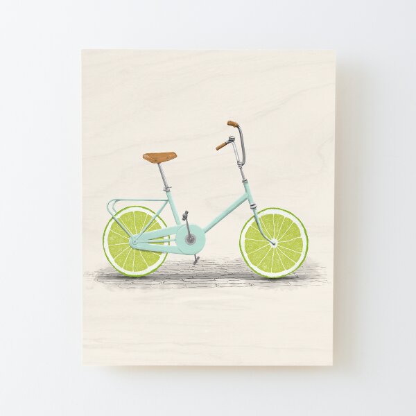 Acid Wood Mounted Print