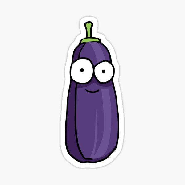 Cute smiling vegetable  Glossy Sticker
