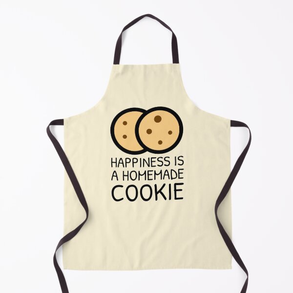 Item preview,  La felicidad es casera (o en este caso casera). ¡Extienda el amor de hacer masa para galletas y usar un horno de cocina casero imprimiendo esto en un delantal hoy! designed and sold by Telle Garcia.