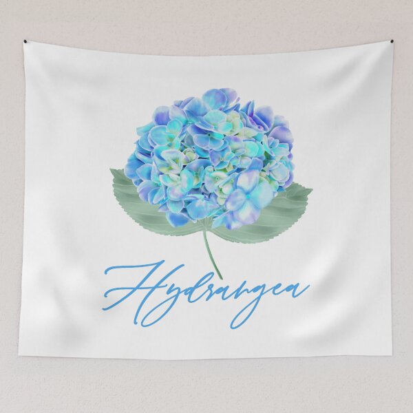 Item preview, Blue Purple Hydrangea Flower Retro Garden Art designed and sold by funnytshirtemp.