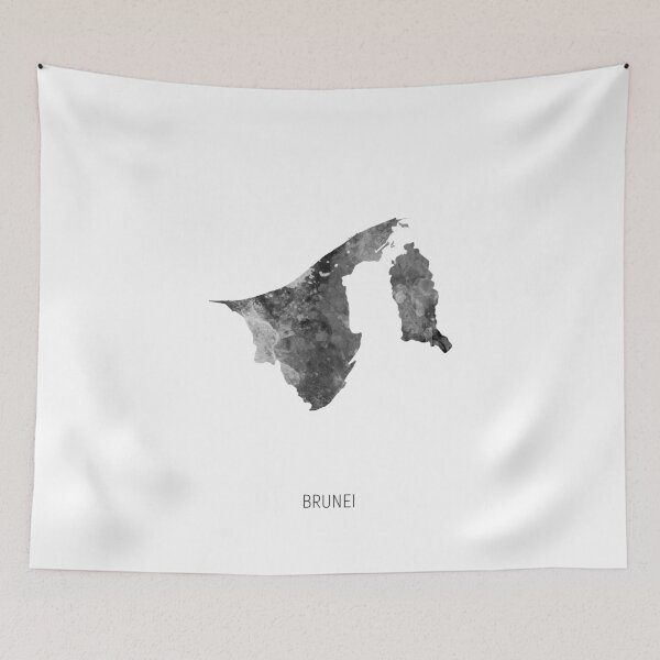 Item preview, Brunei Watercolor Map designed and sold by ArtPrints.