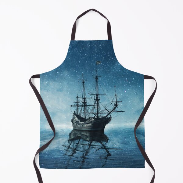 Item preview, ghost ship under starry sky designed and sold by psychoshadow.