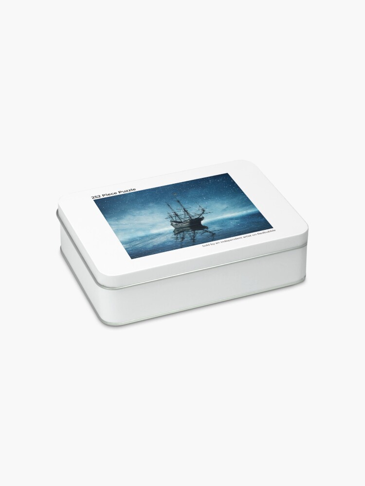 Alternate view of ghost ship under starry sky Jigsaw Puzzle