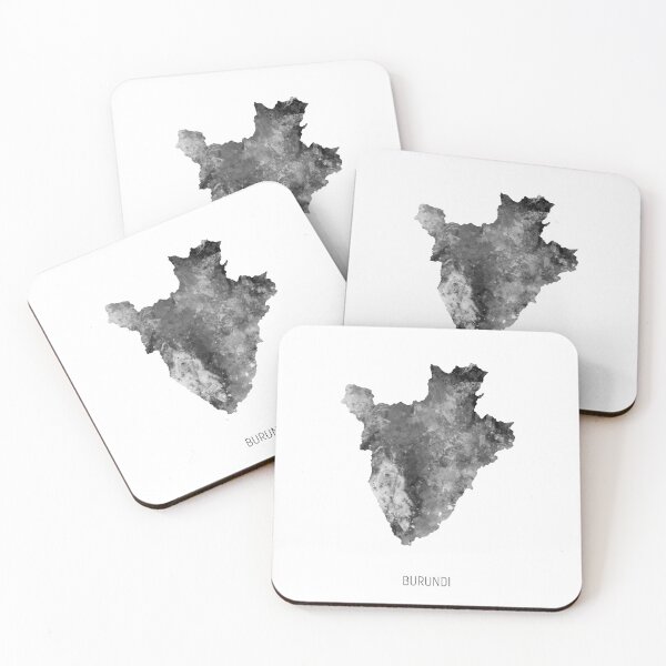 Item preview, Burundi Watercolor Map designed and sold by ArtPrints.