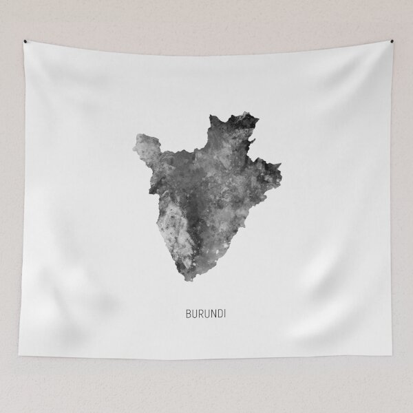 Item preview, Burundi Watercolor Map designed and sold by ArtPrints.