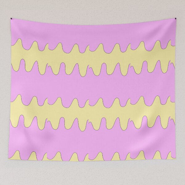 Item preview, Pink and yellow pastel waves design  designed and sold by amymcn5.