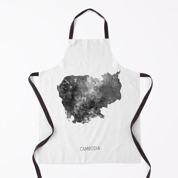 Item preview, Cambodia Watercolor Map designed and sold by ArtPrints.
