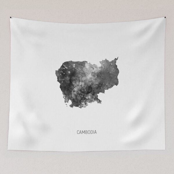 Artikelvorschau, Cambodia Watercolor Map entworfen und verkauft von ArtPrints.