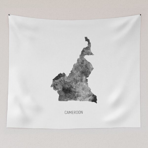 Item preview, Cameroon Watercolor Map designed and sold by ArtPrints.