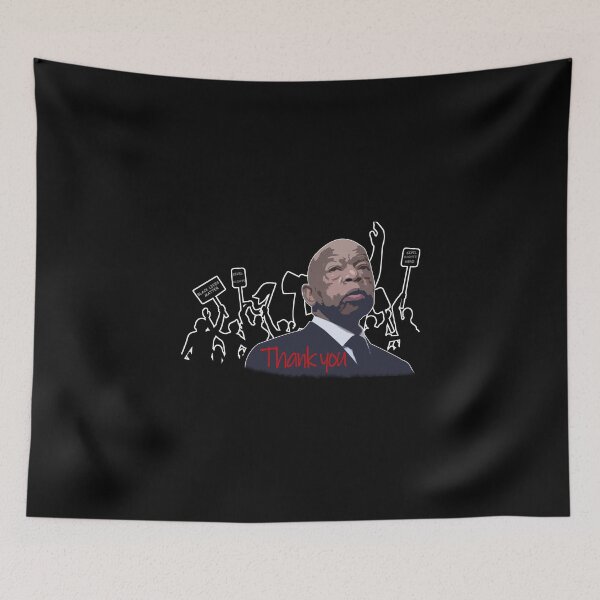 Item preview, John Lewis civil rights hero designed and sold by VibeCraze Designs.