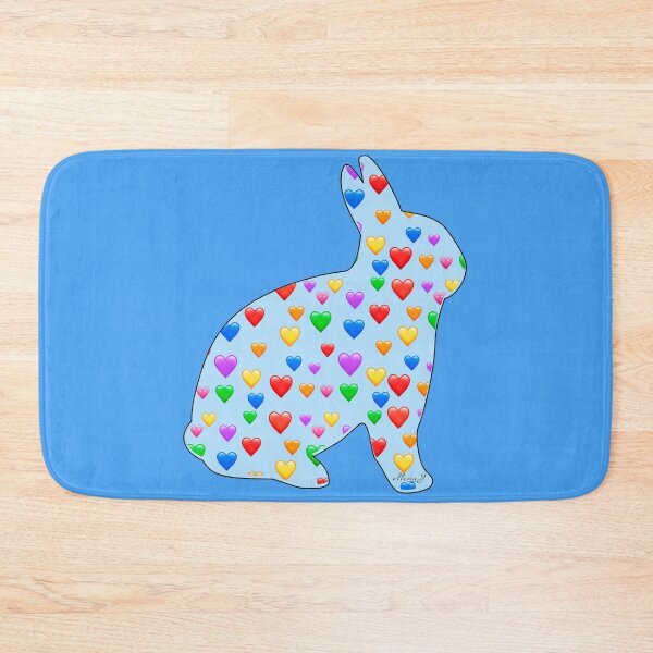 Item preview, Hearts and a Blue Bunny  designed and sold by Intriguing Eclectives by Janelle  K.