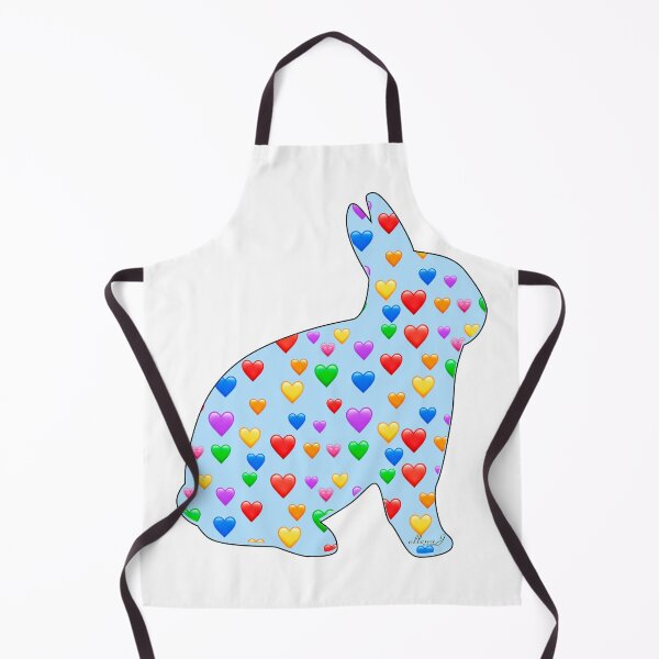 Item preview, Hearts and a Blue Bunny designed and sold by Intriguing Eclectives by Janelle K.