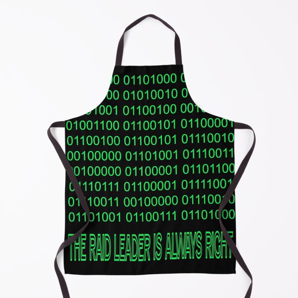 Item preview, Raid Leader in Green Binary  designed and sold by NicoAndBaz.