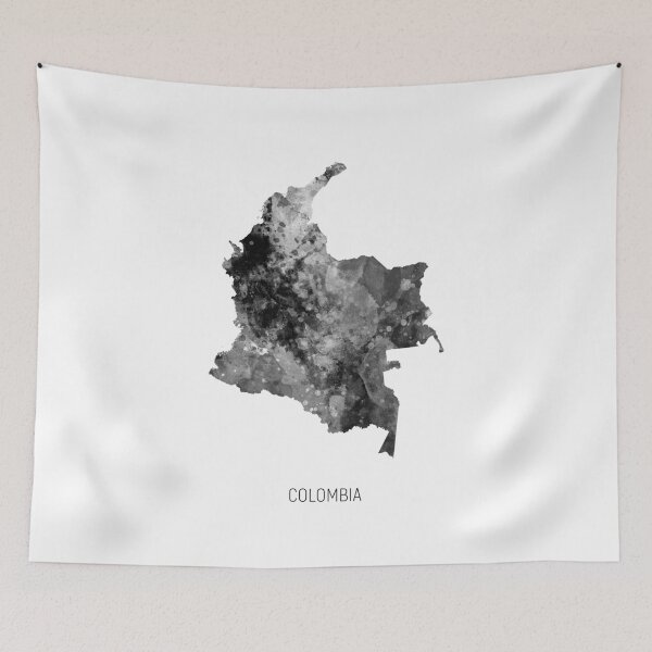 Artikelvorschau, Colombia Watercolor Map entworfen und verkauft von ArtPrints.