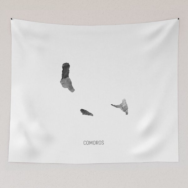 Item preview, Comoros Watercolor Map designed and sold by ArtPrints.
