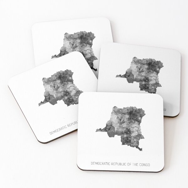 Item preview, Democratic Republic of the Congo Watercolor Map designed and sold by ArtPrints.
