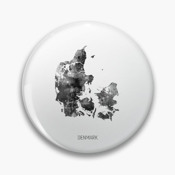 Item preview, Denmark Watercolor Map designed and sold by ArtPrints.