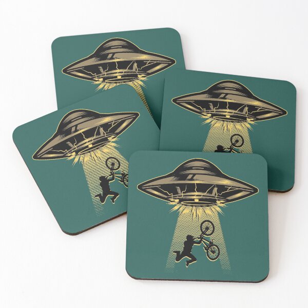 Item preview, Cyclist Alien Abduction by Flying Saucer designed and sold by kbircham.