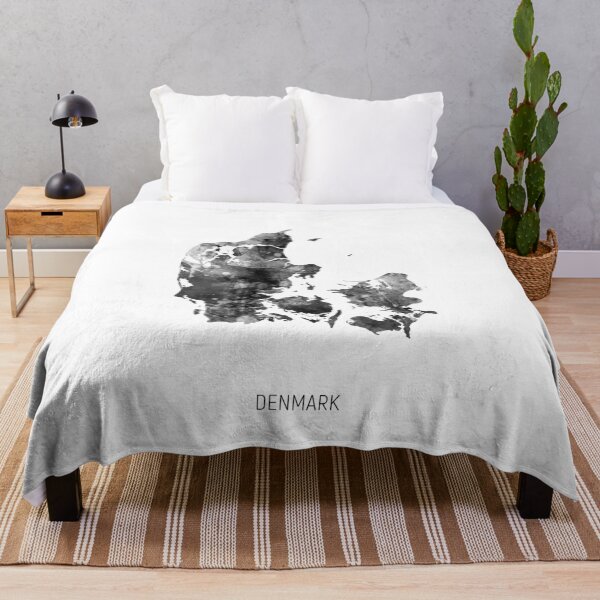 Item preview, Denmark Watercolor Map designed and sold by ArtPrints.