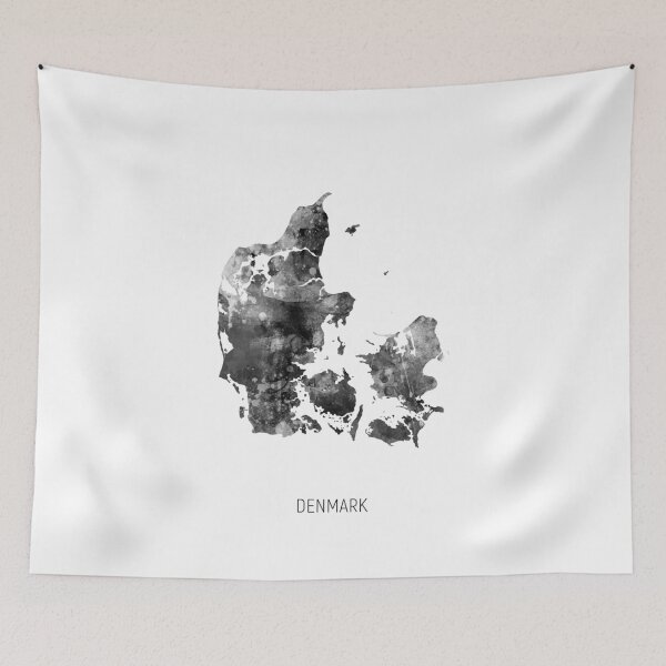 Item preview, Denmark Watercolor Map designed and sold by ArtPrints.