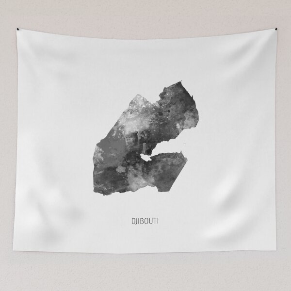 Artikelvorschau, Djibouti Watercolor Map entworfen und verkauft von ArtPrints.