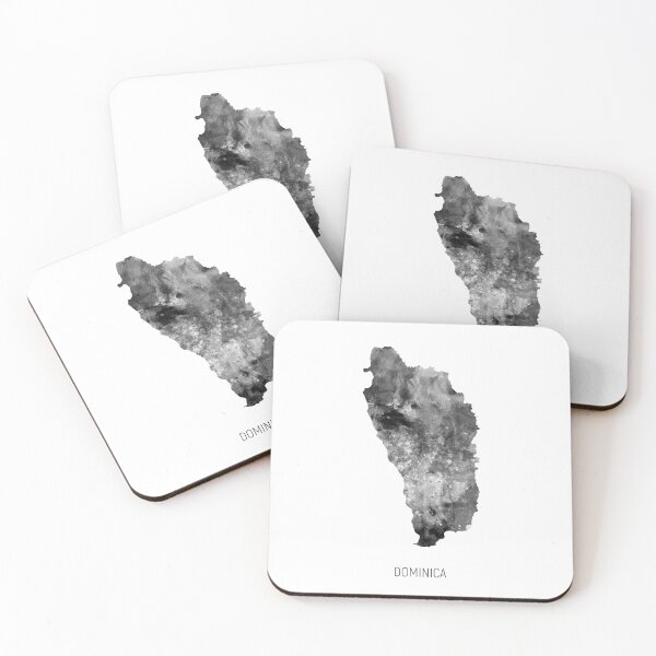 Item preview, Dominica Watercolor Map designed and sold by ArtPrints.