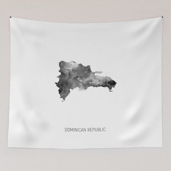 Item preview, Dominican Republic Watercolor Map designed and sold by ArtPrints.