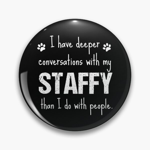 Item preview, Staffy - Good listener designed and sold by Beyond Words.