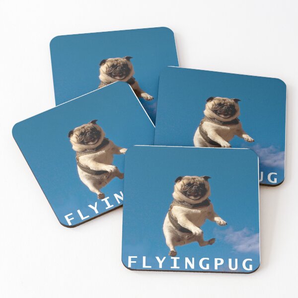Item preview, Flying pug designed and sold by orion3g.