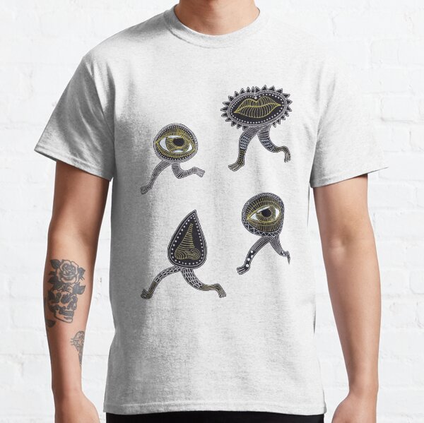 running surreal eyes mouth and nose creatures Classic T-Shirt