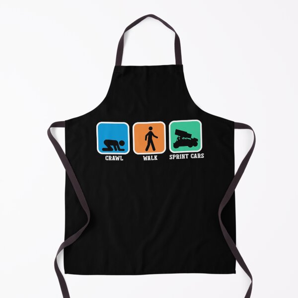 Item preview, Crawl Walk sprint cars Shirt Funny Racing gift idea designed and sold by Orange Pieces.