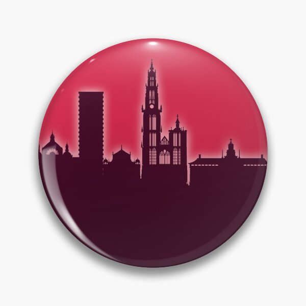 Item preview, Antwerp Belgium Skyline designed and sold by ArtPrints.