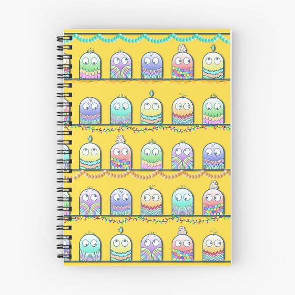 Item preview, Cute little rainbow creatures pattern designed and sold by CiniArt.