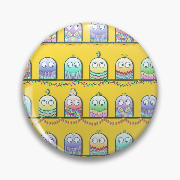 Item preview, Cute little rainbow creatures pattern designed and sold by CiniArt.