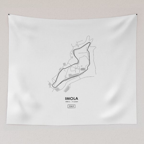 Item preview, Imola - Italy Track Map designed and sold by andreanastasio.