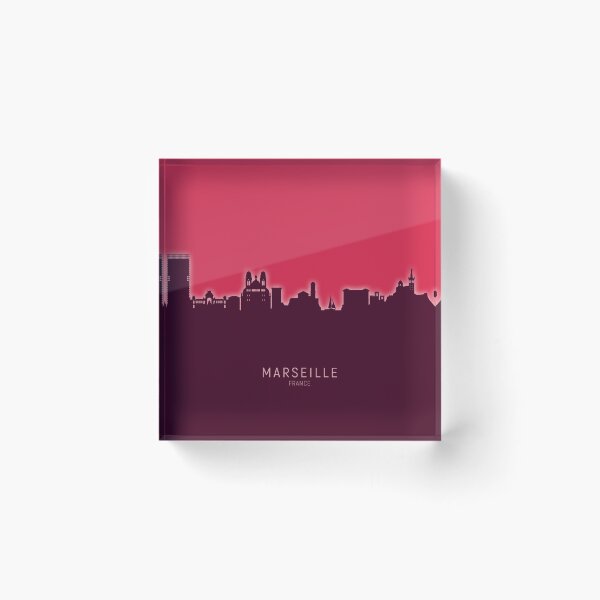 Item preview, Marseille France Skyline designed and sold by ArtPrints.