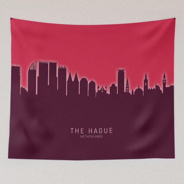Item preview, The Hague Netherlands Skyline designed and sold by ArtPrints.