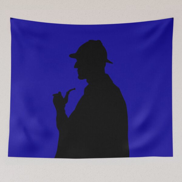 Item preview, Sherlock Holmes Silhouette Deep Blue designed and sold by Boxing Kangaroo Retail Company.