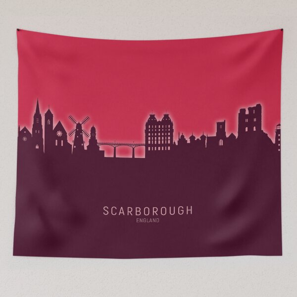 Item preview, Scarborough England Skyline designed and sold by ArtPrints.