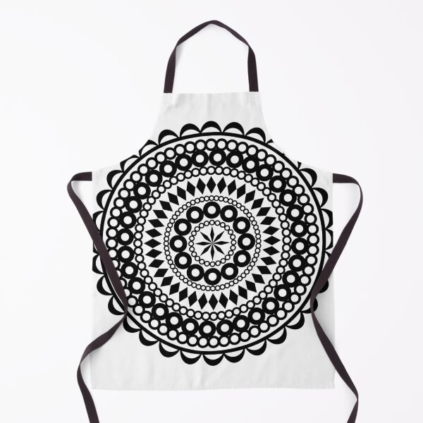 Item preview, Geometric mandala black and white designed and sold by drifti.