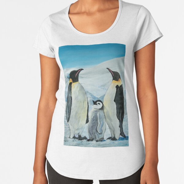 The Penguin Family Premium Scoop T-Shirt