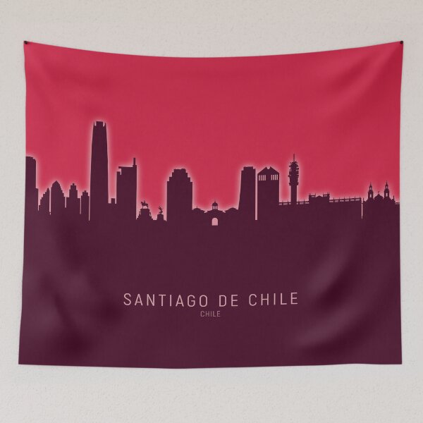 Item preview, Santiago de Chile Skyline designed and sold by ArtPrints.