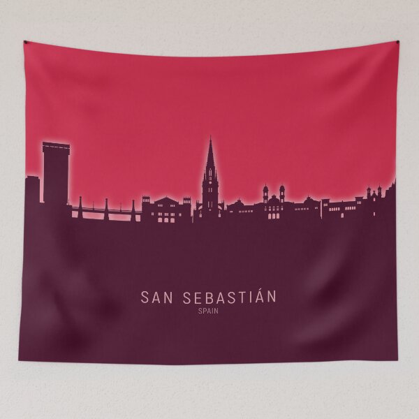 Item preview, San Sebastian Spain Skyline designed and sold by ArtPrints.