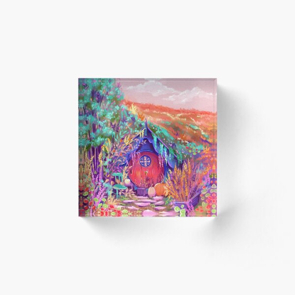 Hobbiton Shire in the Fall Acrylic Block
